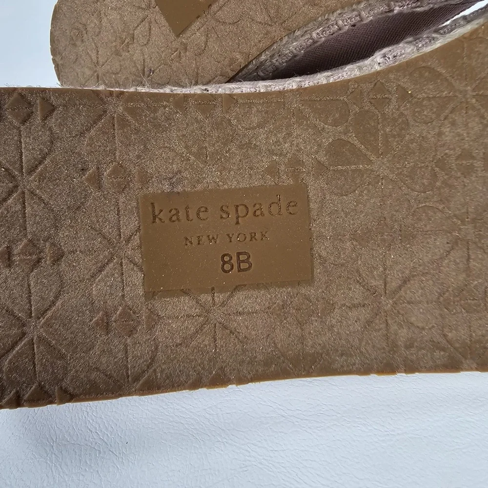 NEW‎ KATE SPADE Garden Giraffe Pale Vellum Espadrilles Size 8 B